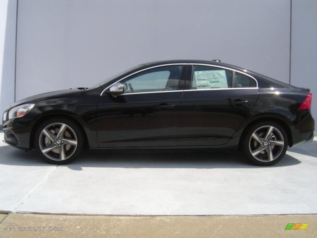 2013 S60 R-Design AWD - Black Sapphire Metallic / R Design Black photo #4