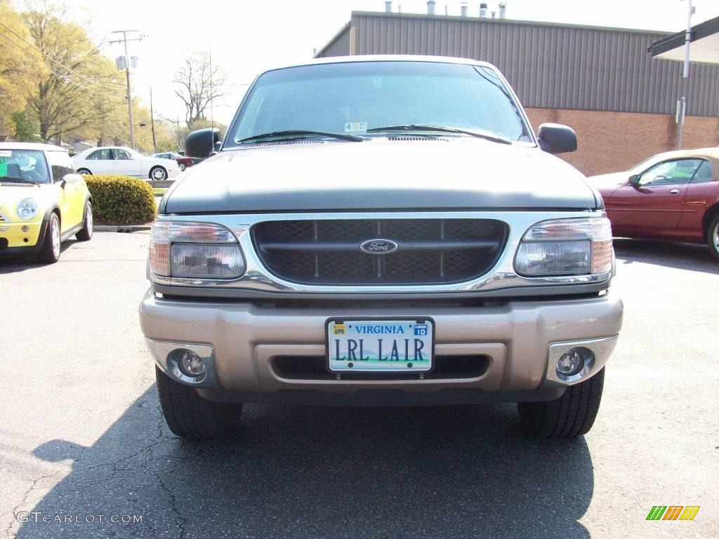 2000 Explorer Eddie Bauer 4x4 - Spruce Green Metallic / Medium Prairie Tan photo #2