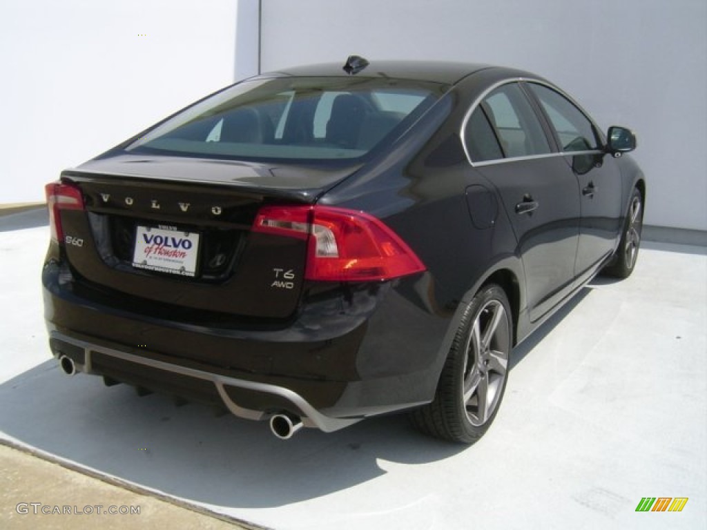 2013 S60 R-Design AWD - Black Sapphire Metallic / R Design Black photo #18