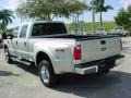 2008 Silver Metallic Ford F350 Super Duty Lariat Crew Cab 4x4 Dually  photo #6