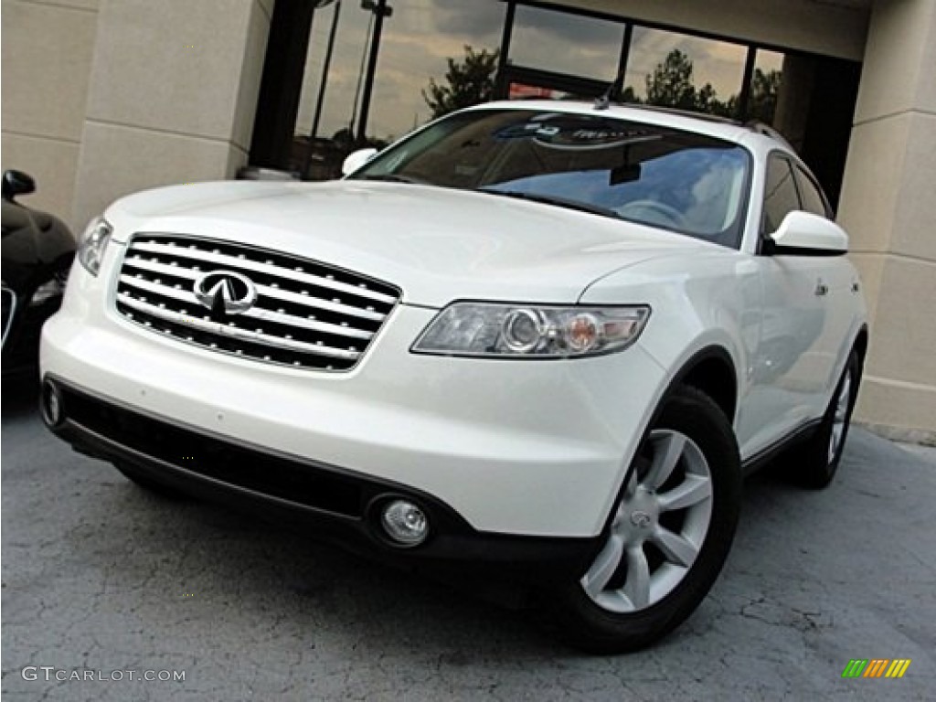 2004 FX 35 AWD - Ivory White Pearl / Willow photo #1