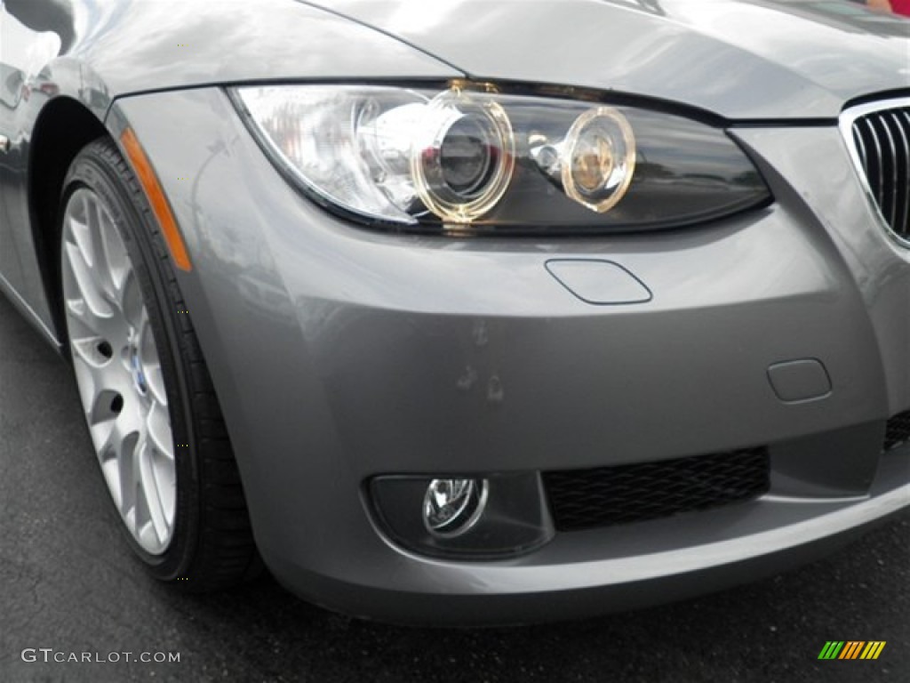 2009 3 Series 328i Coupe - Space Grey Metallic / Black photo #2