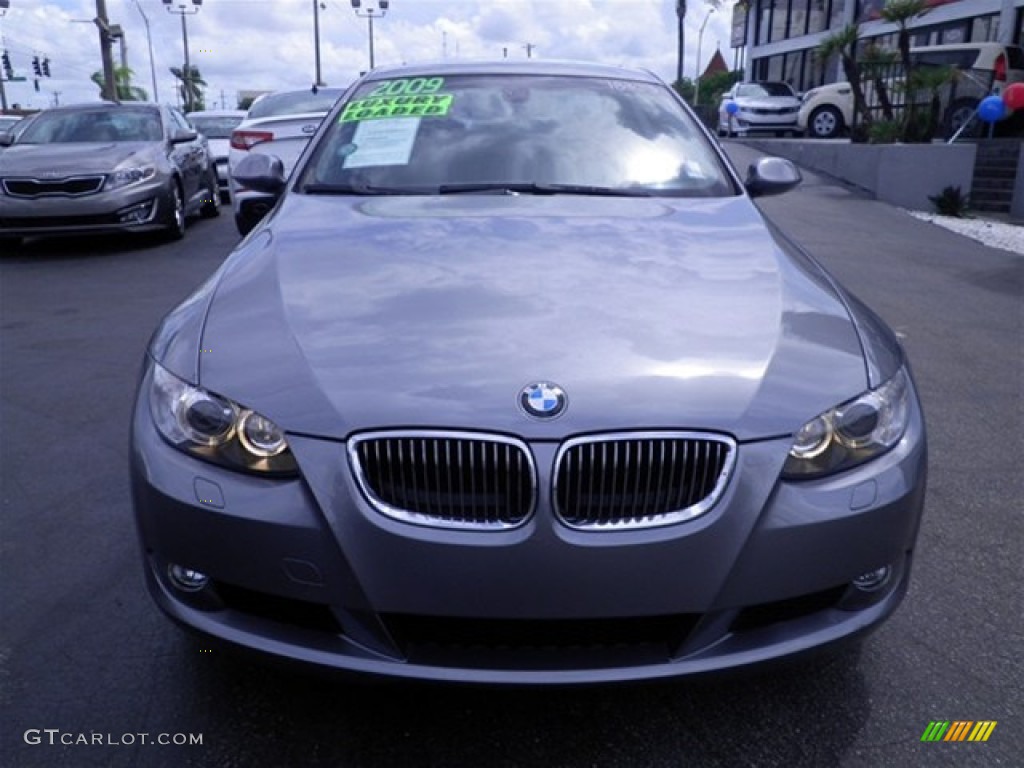 2009 3 Series 328i Coupe - Space Grey Metallic / Black photo #7