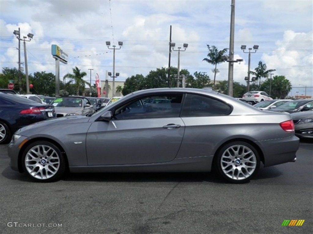 2009 3 Series 328i Coupe - Space Grey Metallic / Black photo #13