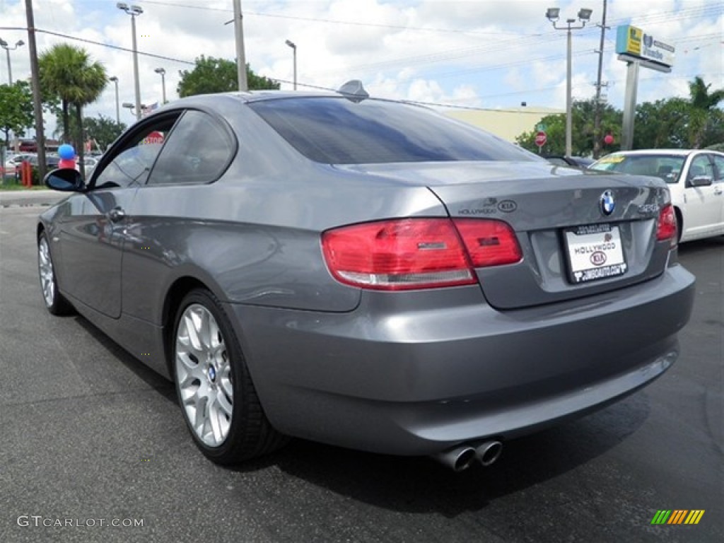 2009 3 Series 328i Coupe - Space Grey Metallic / Black photo #14