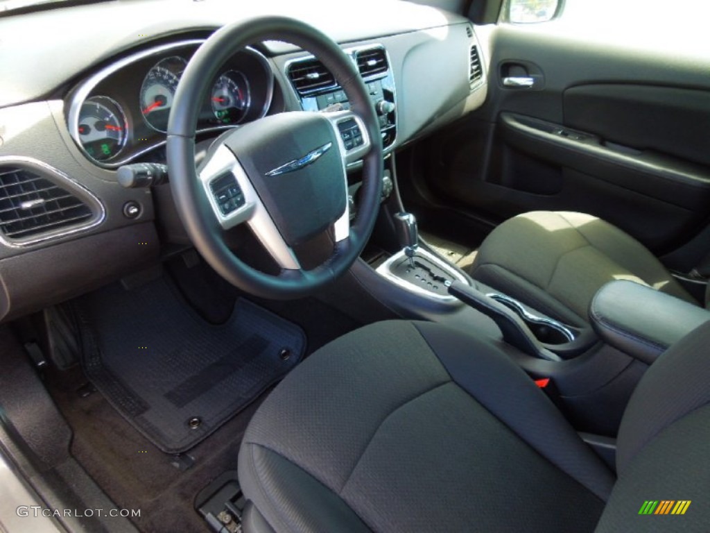 Black Interior 2012 Chrysler 200 Touring Sedan Photo
