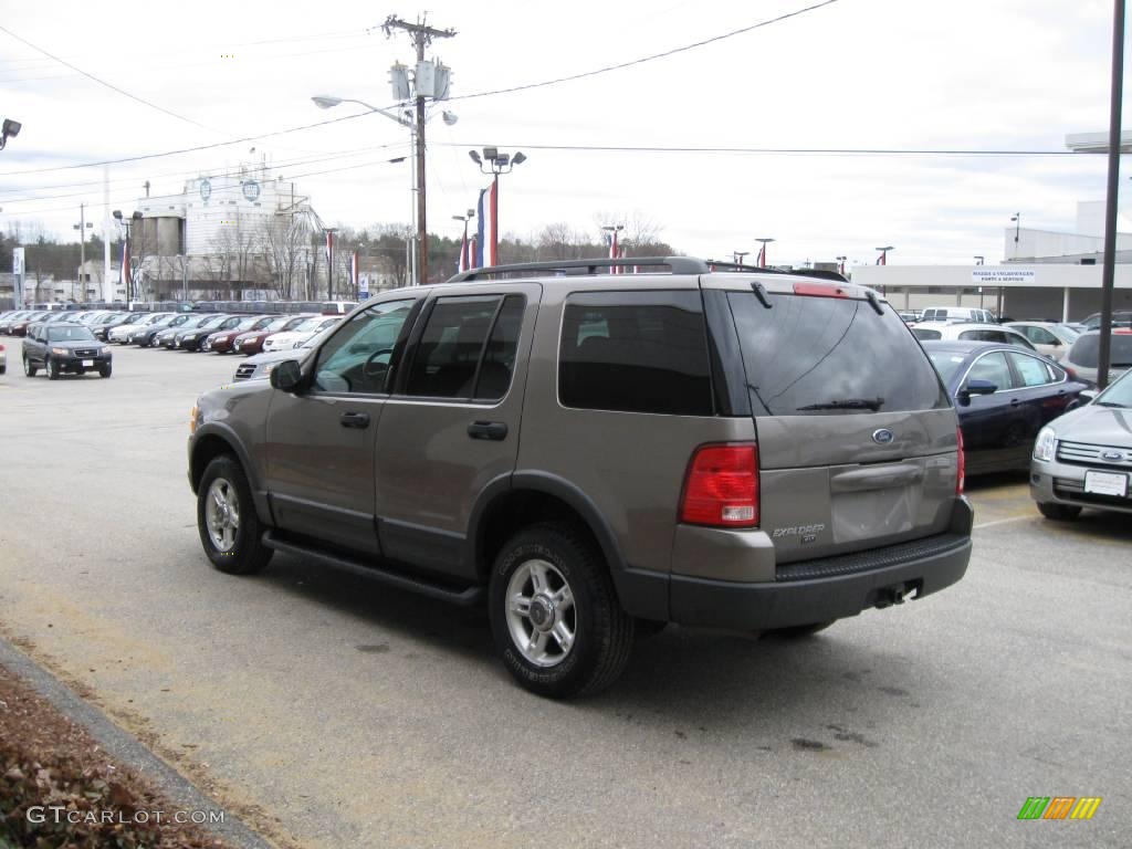 2003 Explorer XLT 4x4 - Mineral Grey Metallic / Medium Parchment Beige photo #9