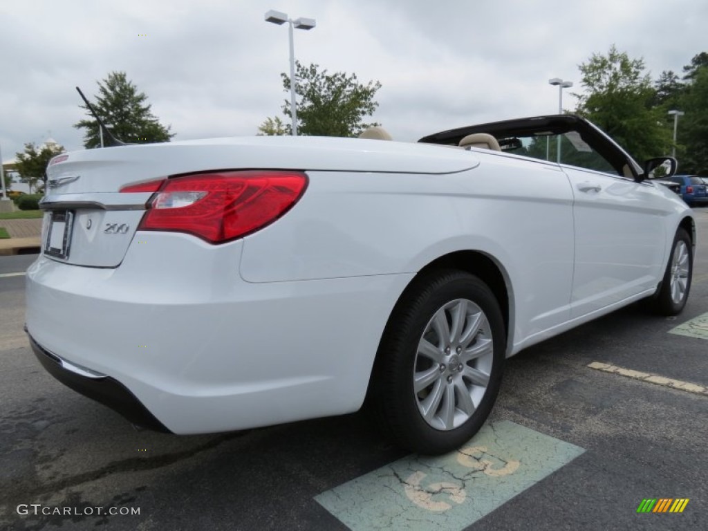 2013 200 Touring Convertible - Bright White / Black/Light Frost Beige photo #3