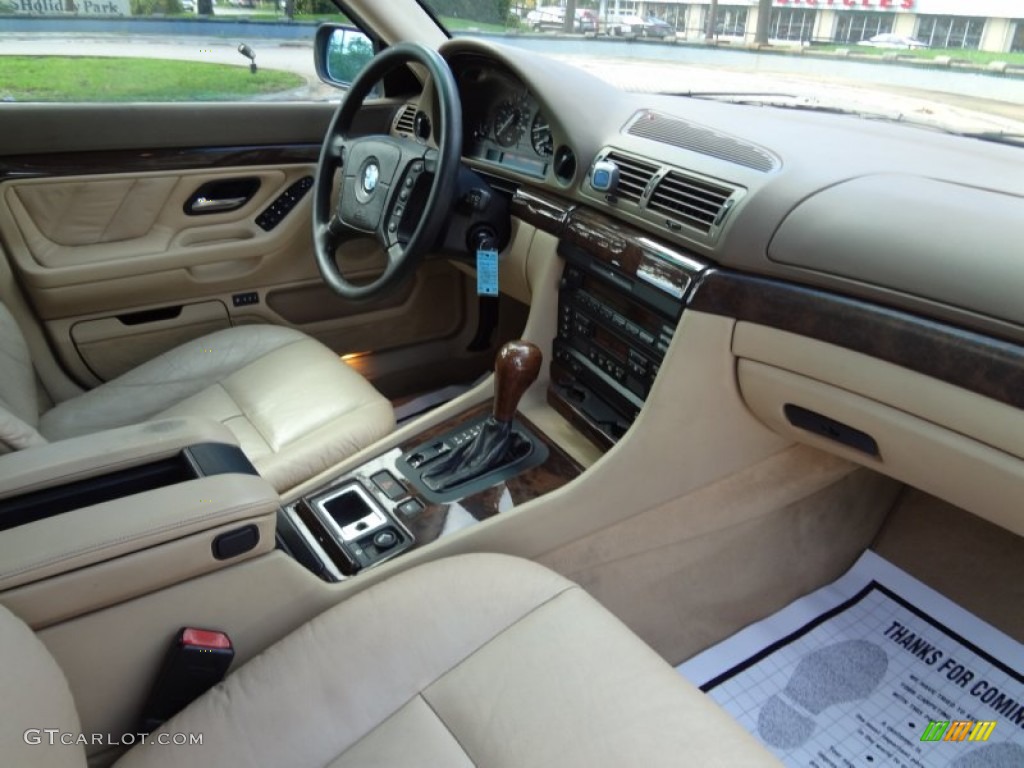 Sand Interior 1998 BMW 7 Series 740iL Sedan Photo #70926262