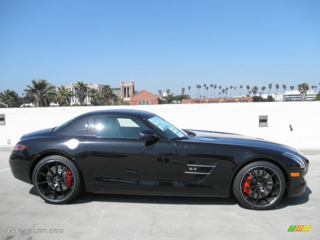 Obsidian Black Metallic 2012 Mercedes-Benz SLS AMG Exterior Photo #70926826