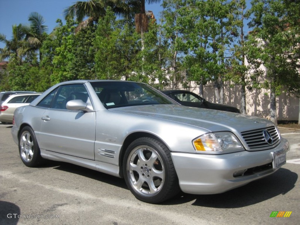 2002 SL 500 Silver Arrow Roadster - Silver Arrow Ultra Metallic / Silver/Black photo #1