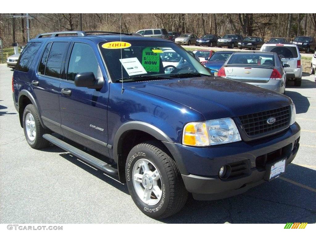 2004 Explorer XLS 4x4 - Dark Blue Pearl Metallic / Graphite photo #1