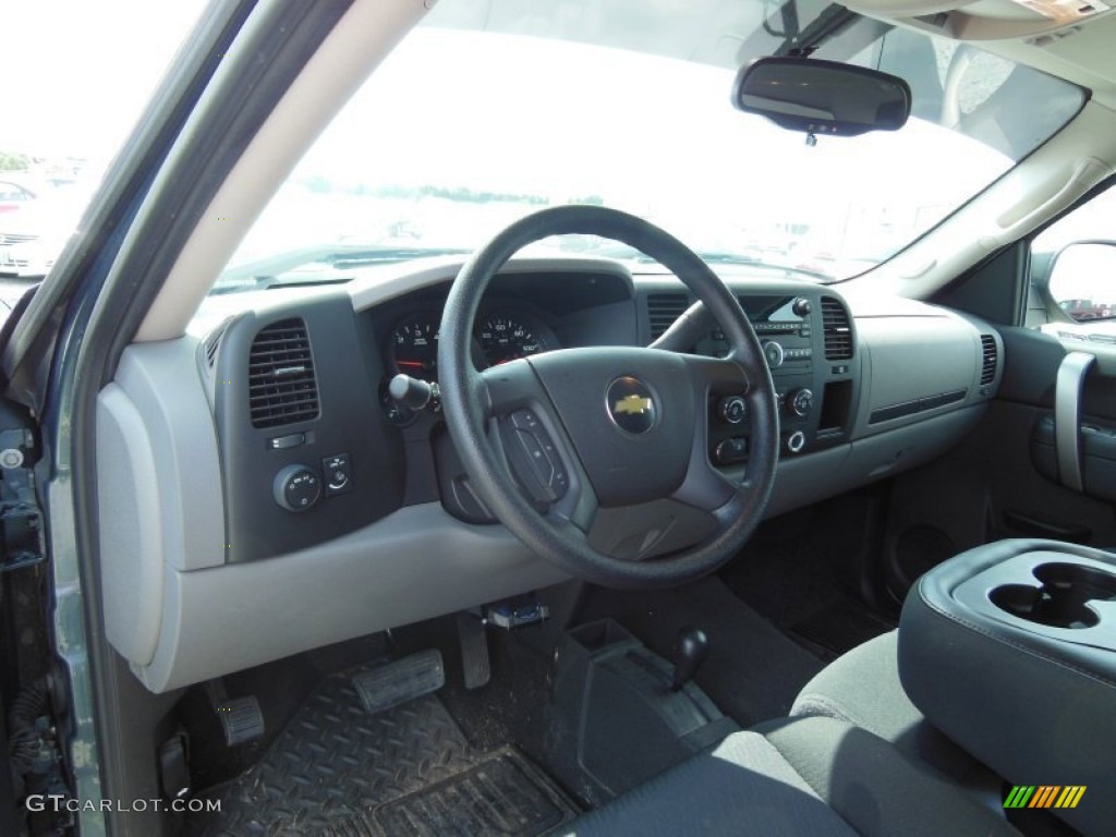 2010 Silverado 1500 LS Crew Cab 4x4 - Blue Granite Metallic / Dark Titanium photo #12