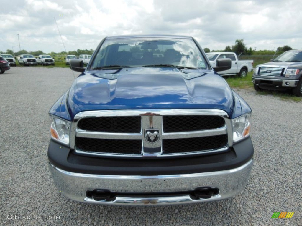 2010 Ram 1500 ST Crew Cab 4x4 - Deep Water Blue Pearl / Dark Slate/Medium Graystone photo #2