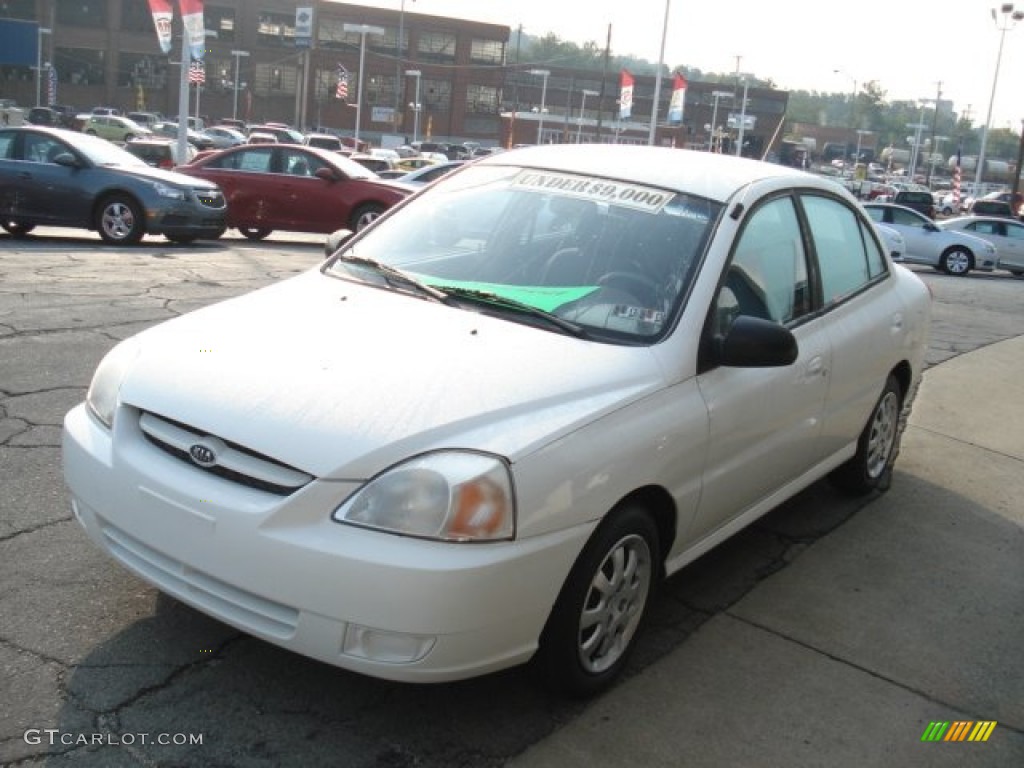 2005 Rio Sedan - Polar White / Gray photo #3