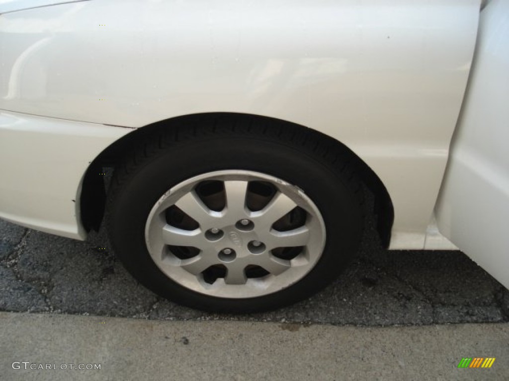 2005 Rio Sedan - Polar White / Gray photo #15