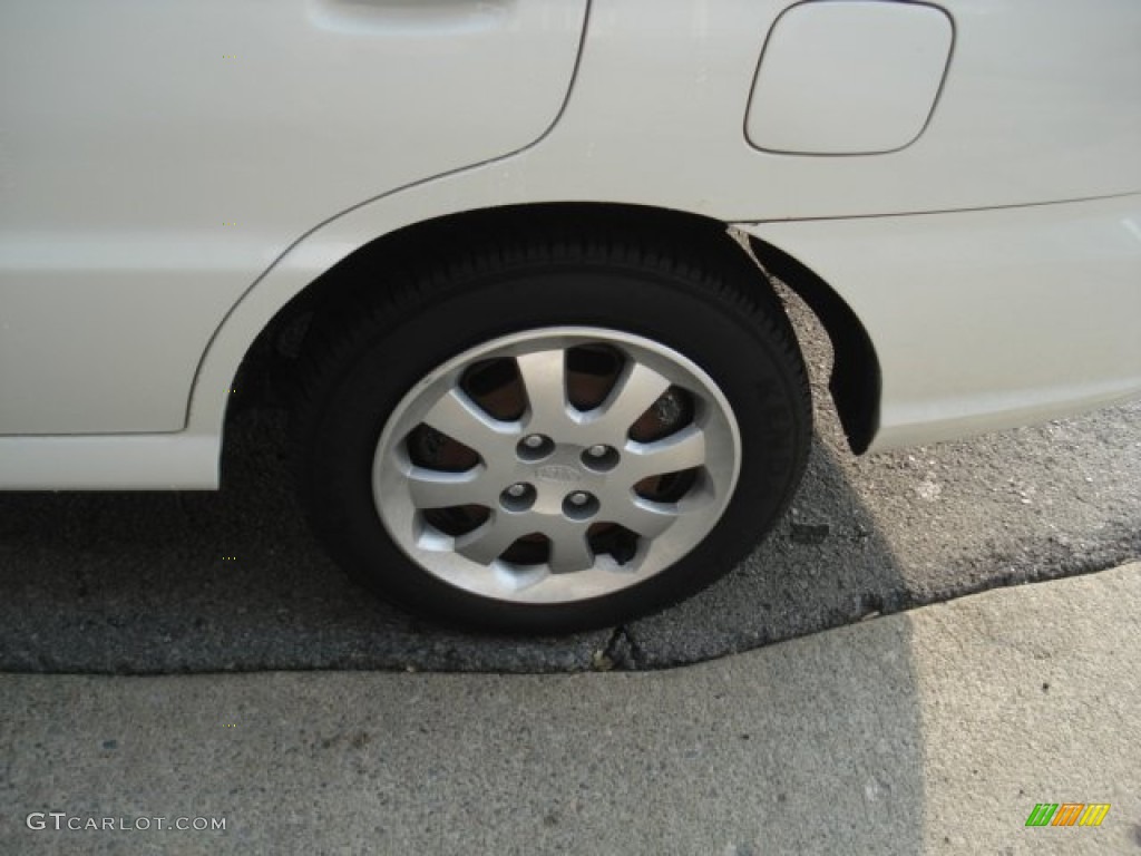 2005 Rio Sedan - Polar White / Gray photo #16
