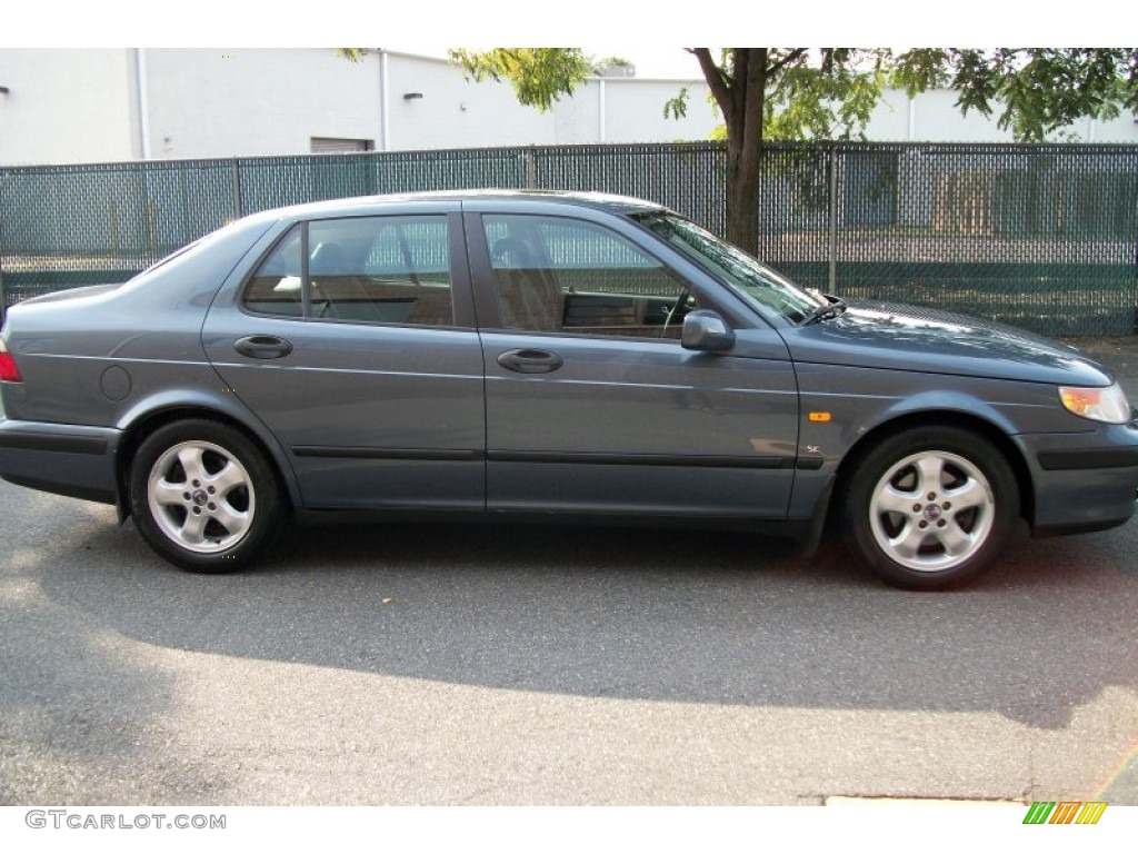2000 9-5 SE V6t Sedan - Frost Grey Metallic / Medium Grey photo #3