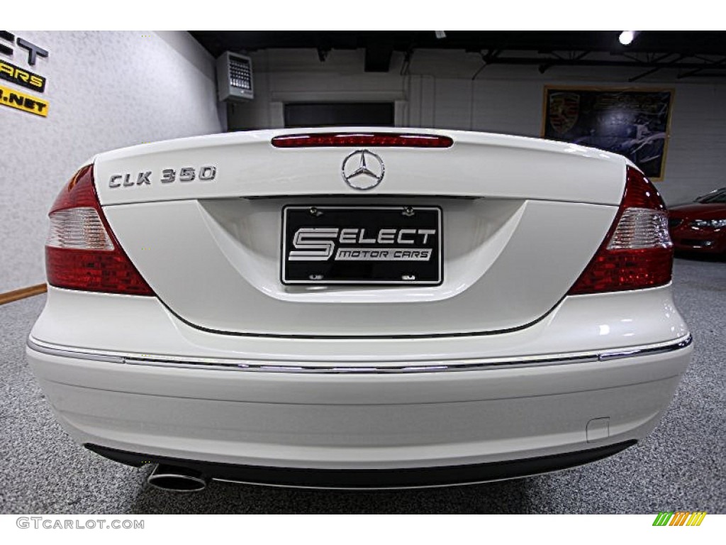 2009 CLK 350 Cabriolet - Diamond White / Tobacco Brown photo #5