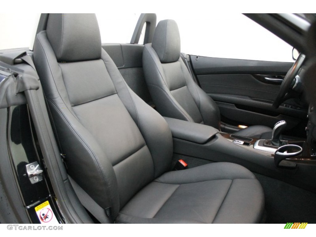 Black Interior 2009 BMW Z4 sDrive35i Roadster Photo #70931173