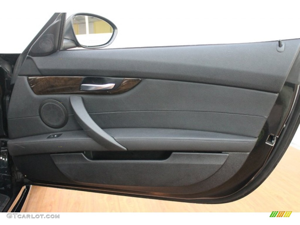 2009 BMW Z4 sDrive35i Roadster Black Door Panel Photo #70931191