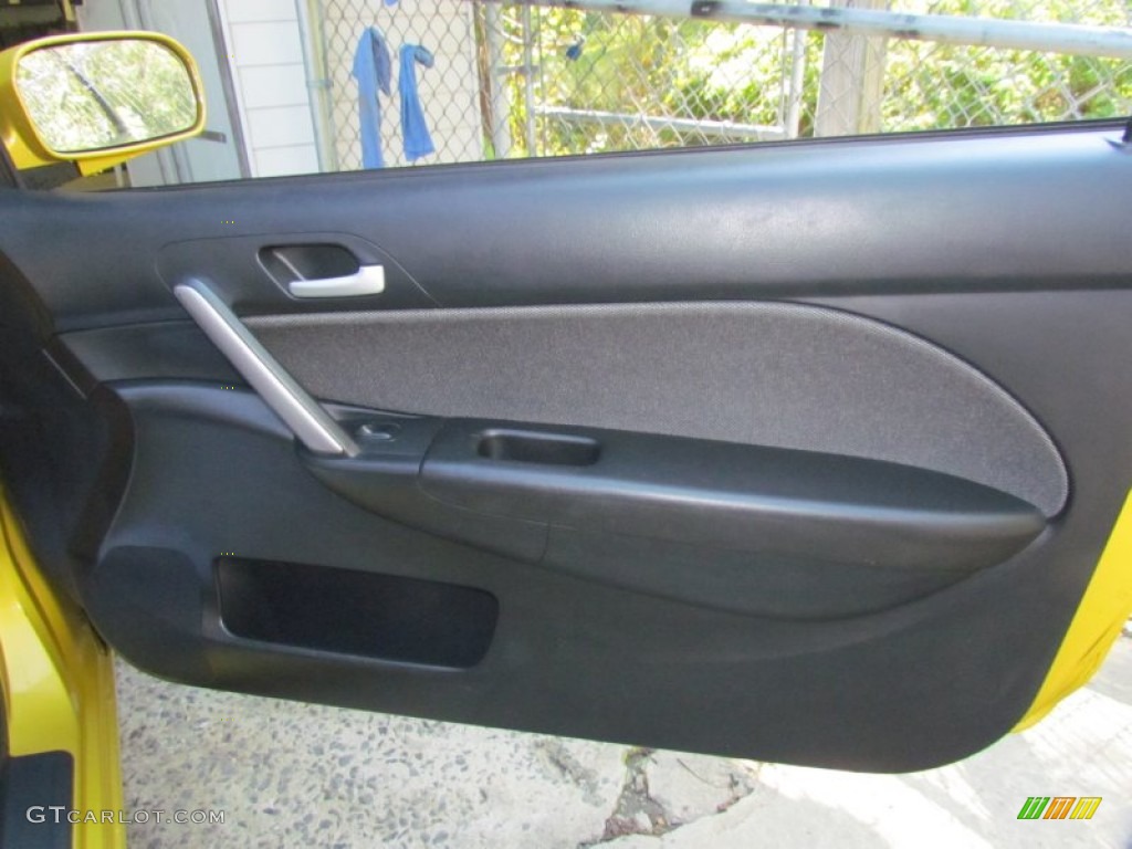 2002 Civic Si Hatchback - Yellow Pearl Metallic / Black photo #19