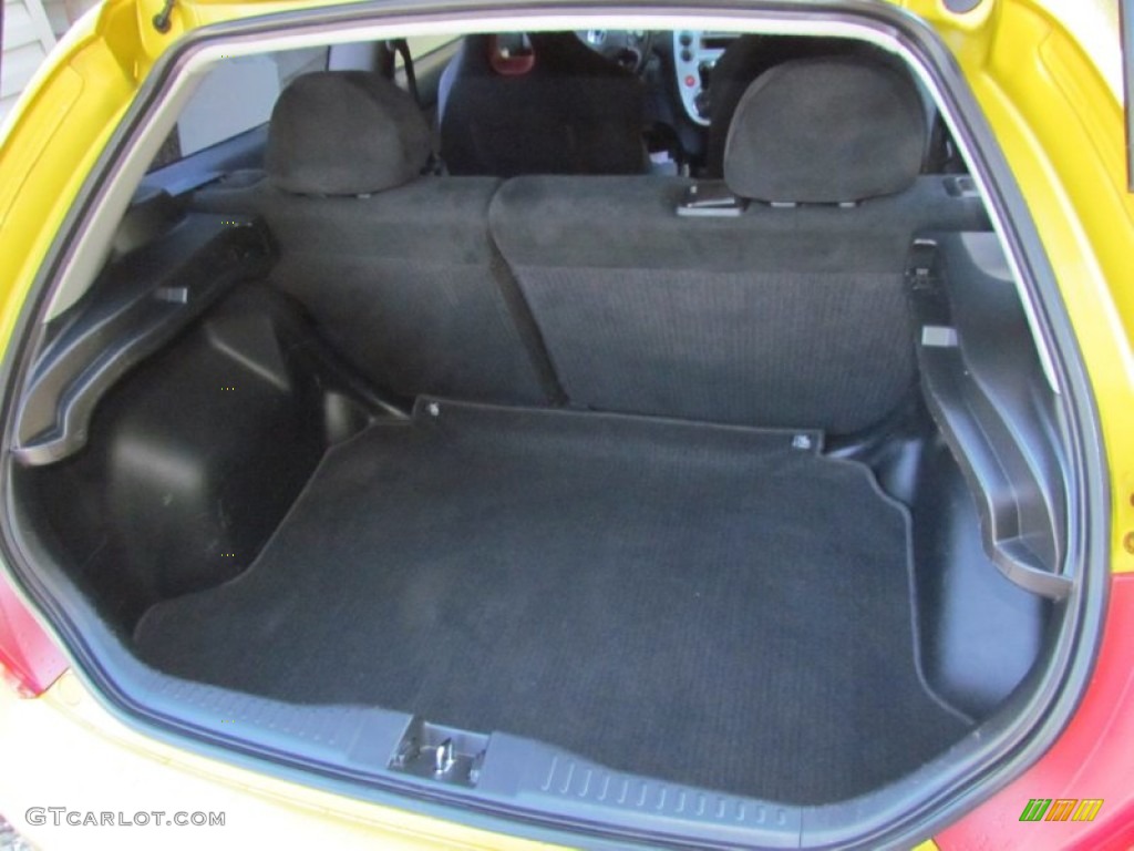 2002 Civic Si Hatchback - Yellow Pearl Metallic / Black photo #24
