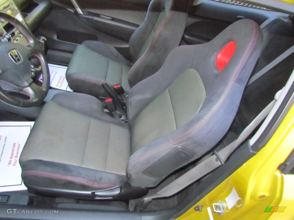 Black Interior 2002 Honda Civic Si Hatchback Photo #70932025