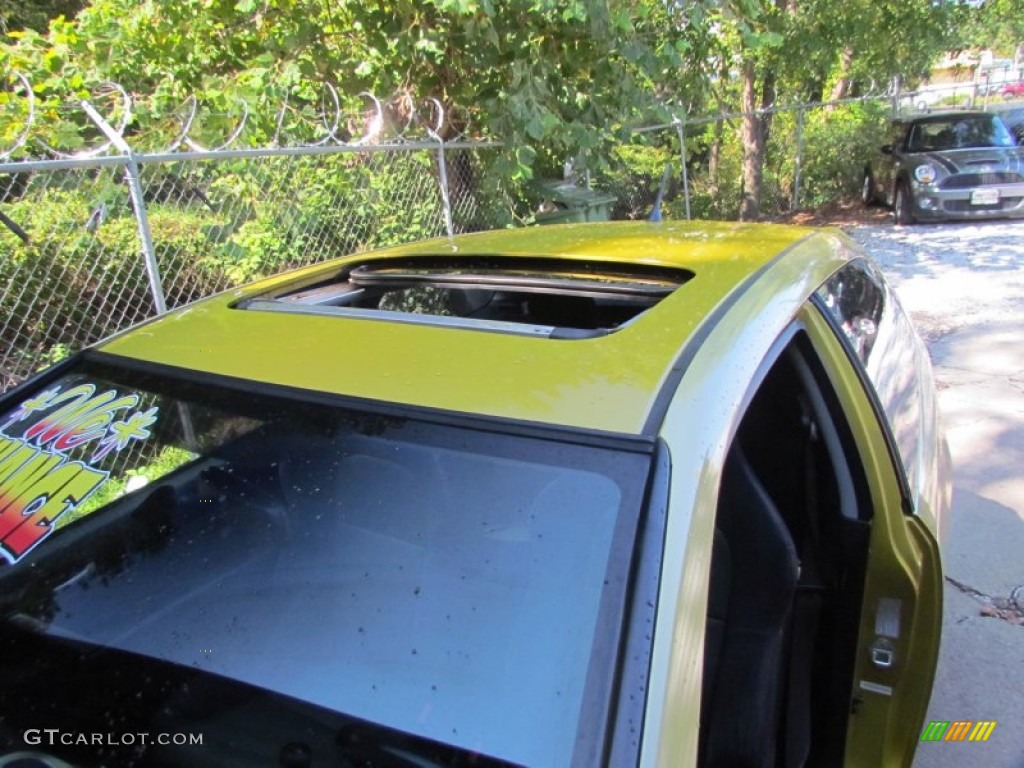 2002 Civic Si Hatchback - Yellow Pearl Metallic / Black photo #35