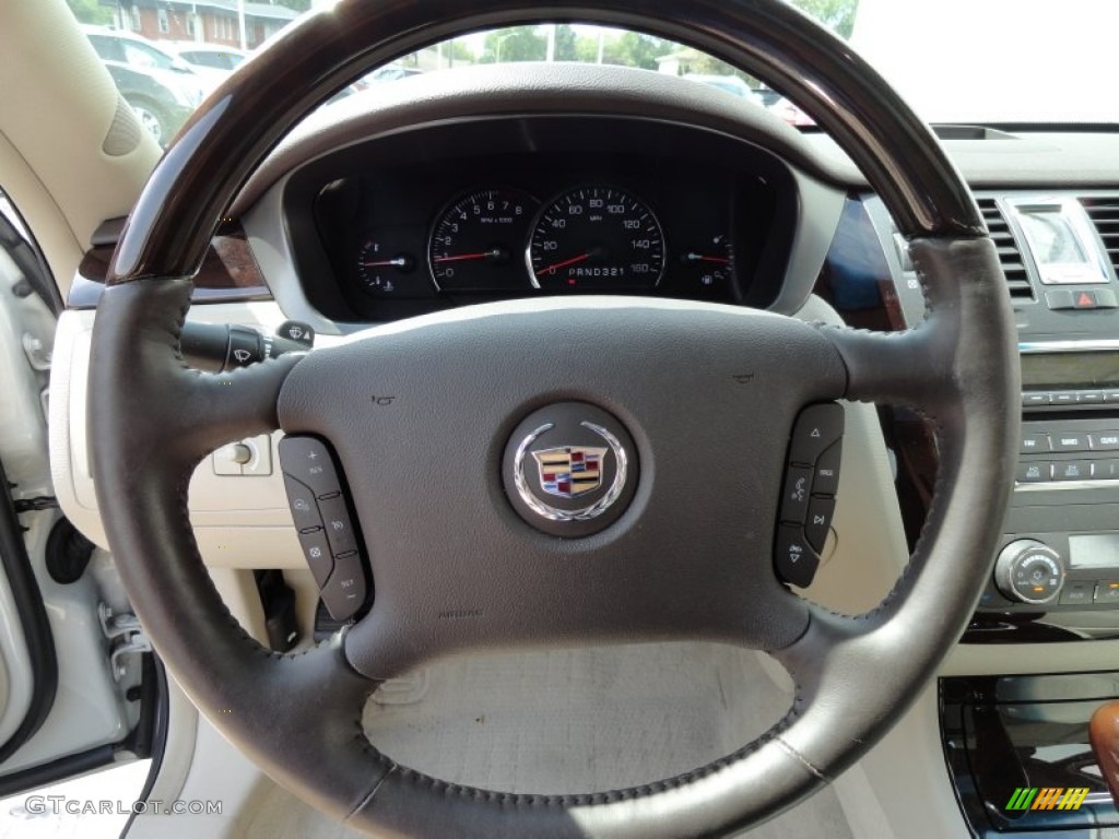 2010 Cadillac DTS Standard DTS Model Shale/Cocoa Steering Wheel Photo #70932076