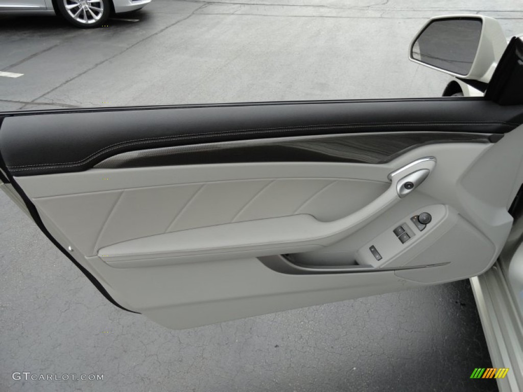 2013 Cadillac CTS Coupe Light Titanium/Ebony Door Panel Photo #70932385