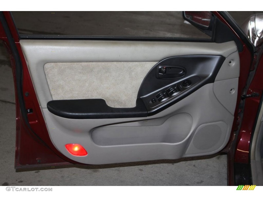 2002 Elantra GLS Sedan - Chianti Red / Gray photo #9