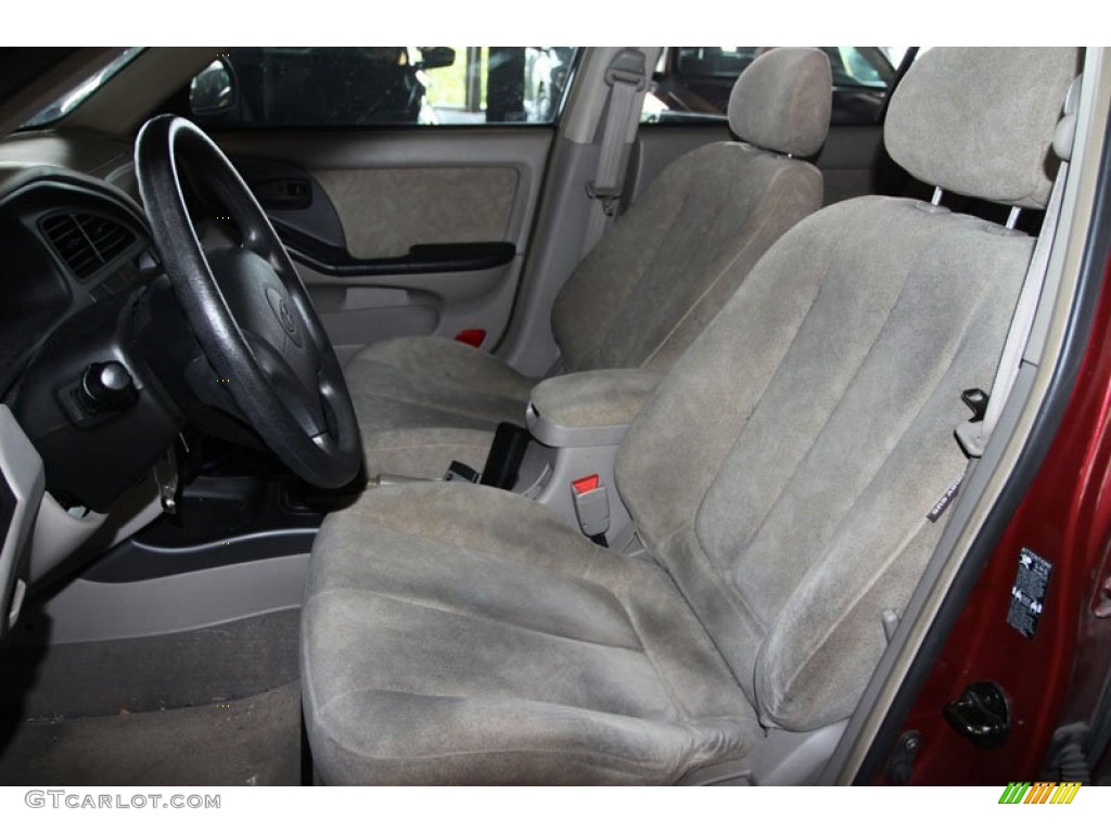 2002 Elantra GLS Sedan - Chianti Red / Gray photo #11