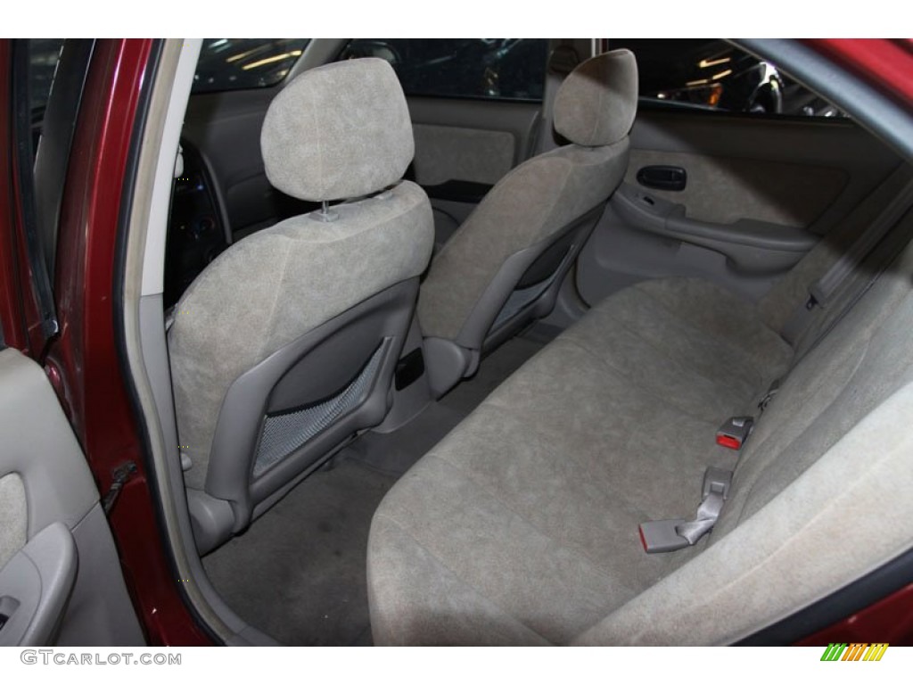2002 Elantra GLS Sedan - Chianti Red / Gray photo #12