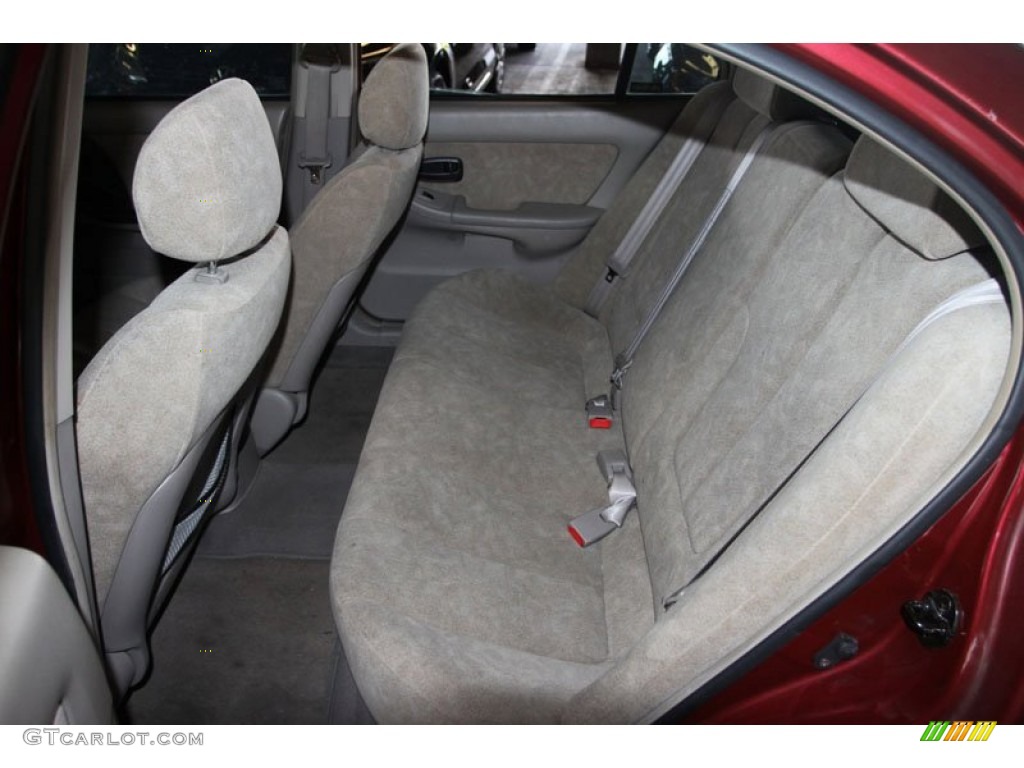 2002 Elantra GLS Sedan - Chianti Red / Gray photo #13