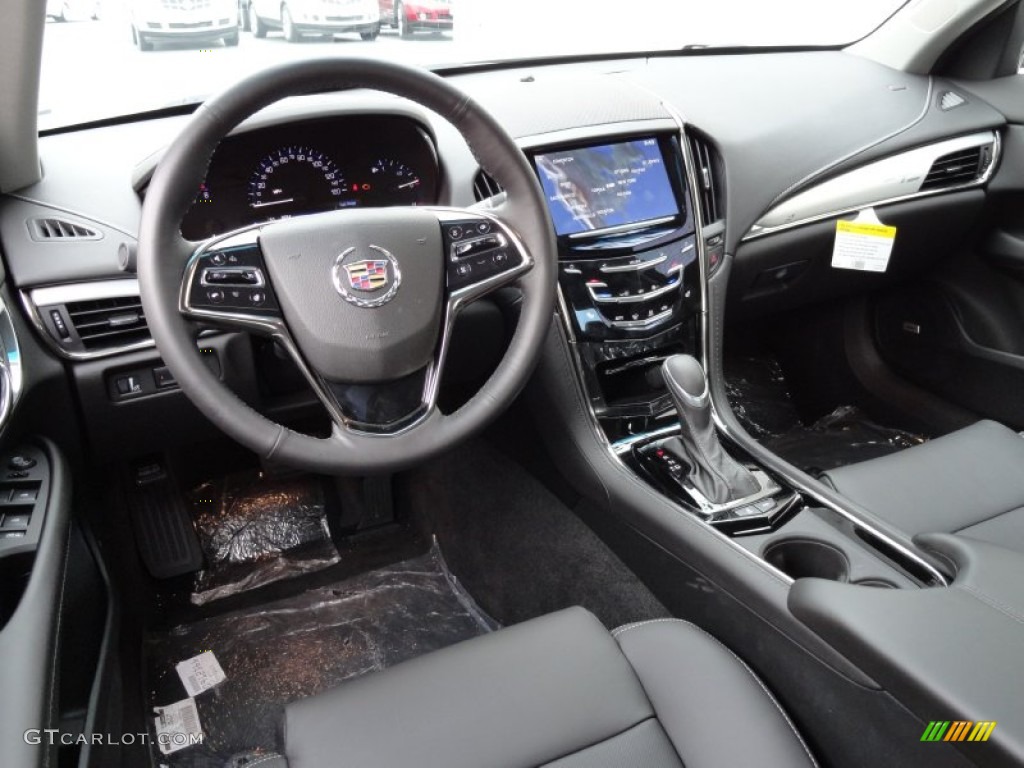 2013 Cadillac ATS 3.6L Luxury AWD Jet Black/Jet Black Accents Dashboard Photo #70932574