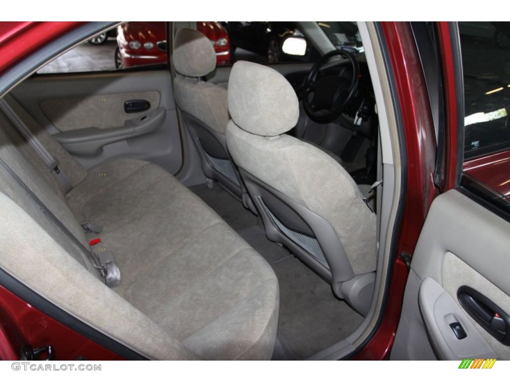 2002 Elantra GLS Sedan - Chianti Red / Gray photo #20