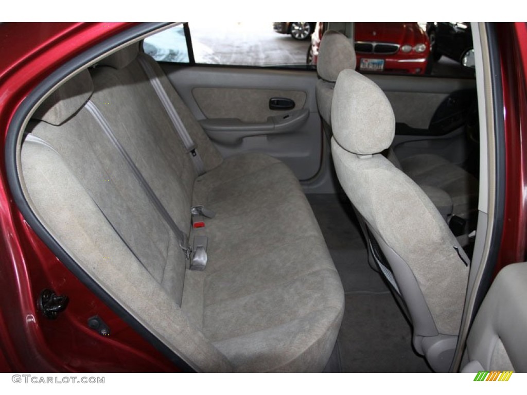 2002 Elantra GLS Sedan - Chianti Red / Gray photo #21