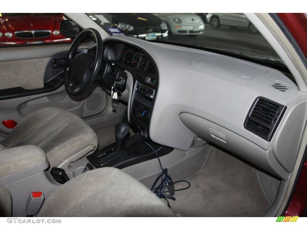 2002 Elantra GLS Sedan - Chianti Red / Gray photo #22