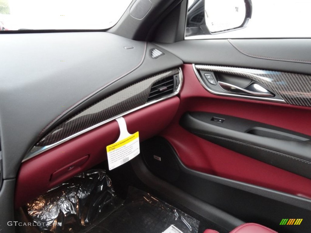 2013 Cadillac ATS 2.5L Luxury Morello Red/Jet Black Accents Dashboard Photo #70932879