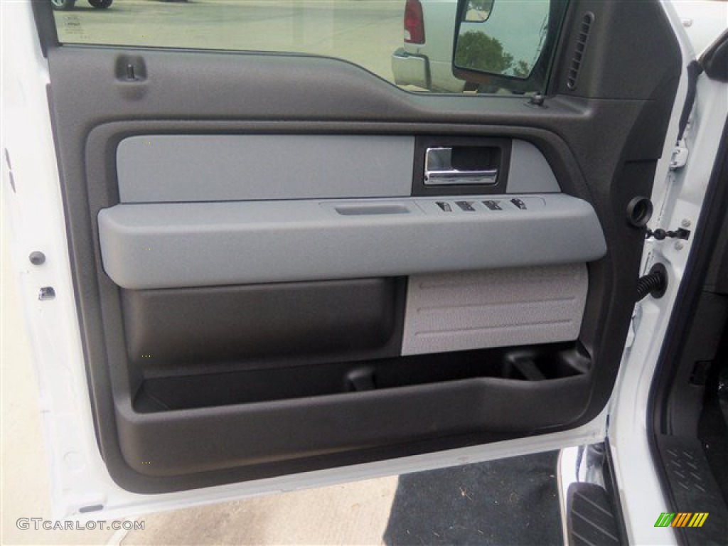 2013 Ford F150 XLT SuperCrew Steel Gray Door Panel Photo #70933384