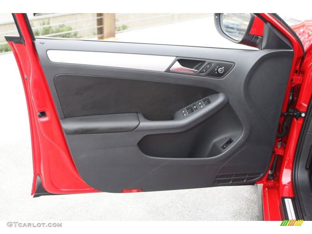 2013 Volkswagen Jetta GLI Titan Black Door Panel Photo #70934425