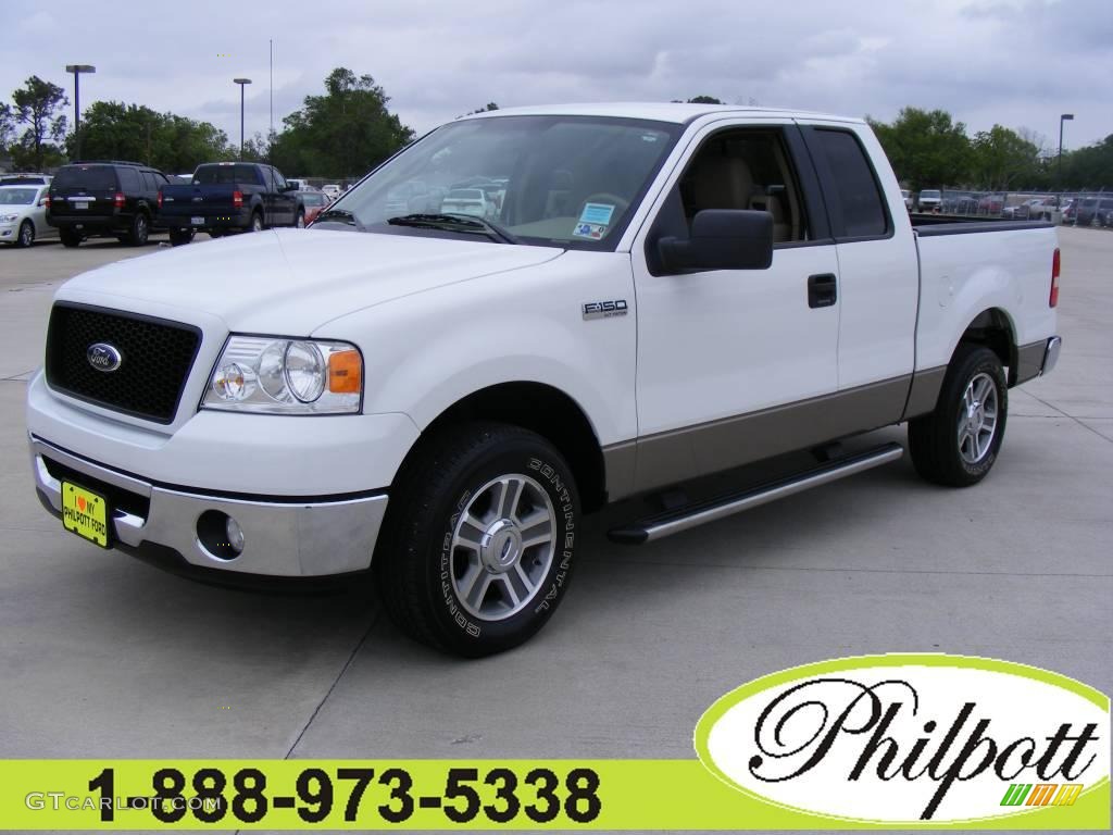 2006 F150 XLT SuperCab - Oxford White / Tan photo #1