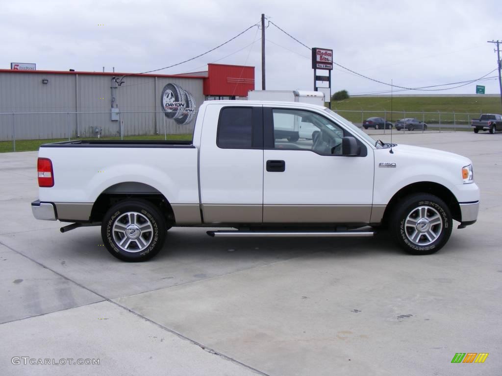 2006 F150 XLT SuperCab - Oxford White / Tan photo #5
