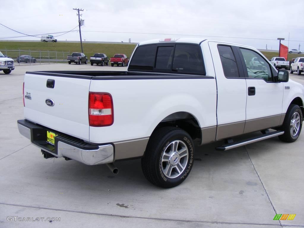 2006 F150 XLT SuperCab - Oxford White / Tan photo #6