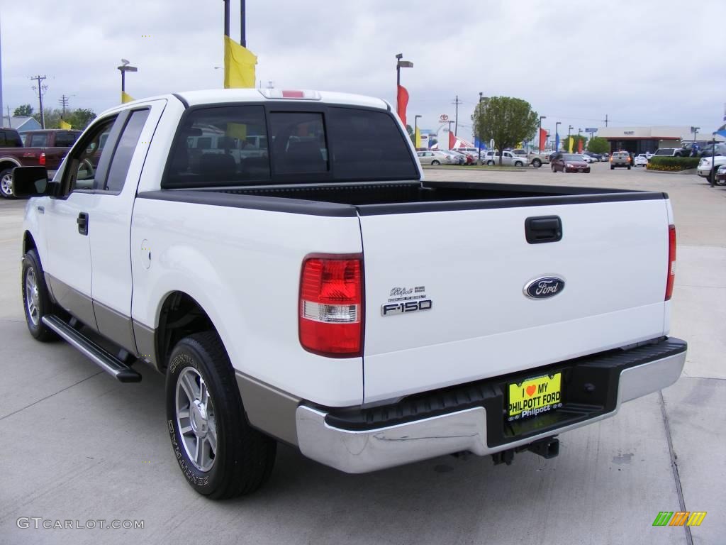 2006 F150 XLT SuperCab - Oxford White / Tan photo #8