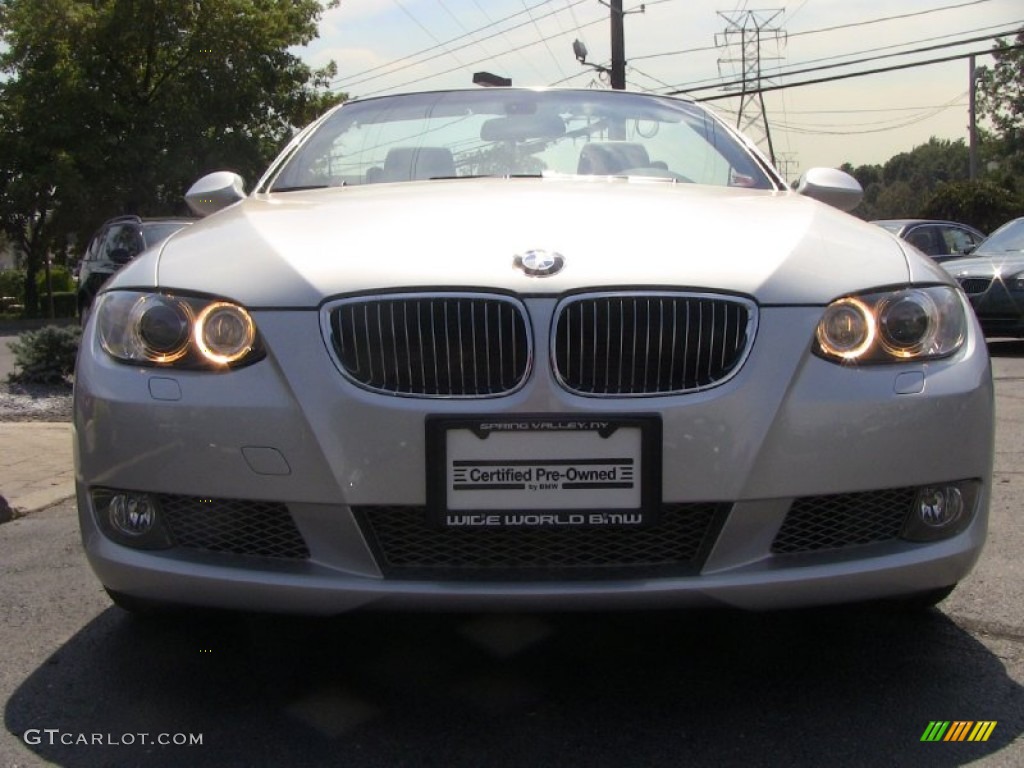 2009 3 Series 335i Convertible - Titanium Silver Metallic / Black photo #2