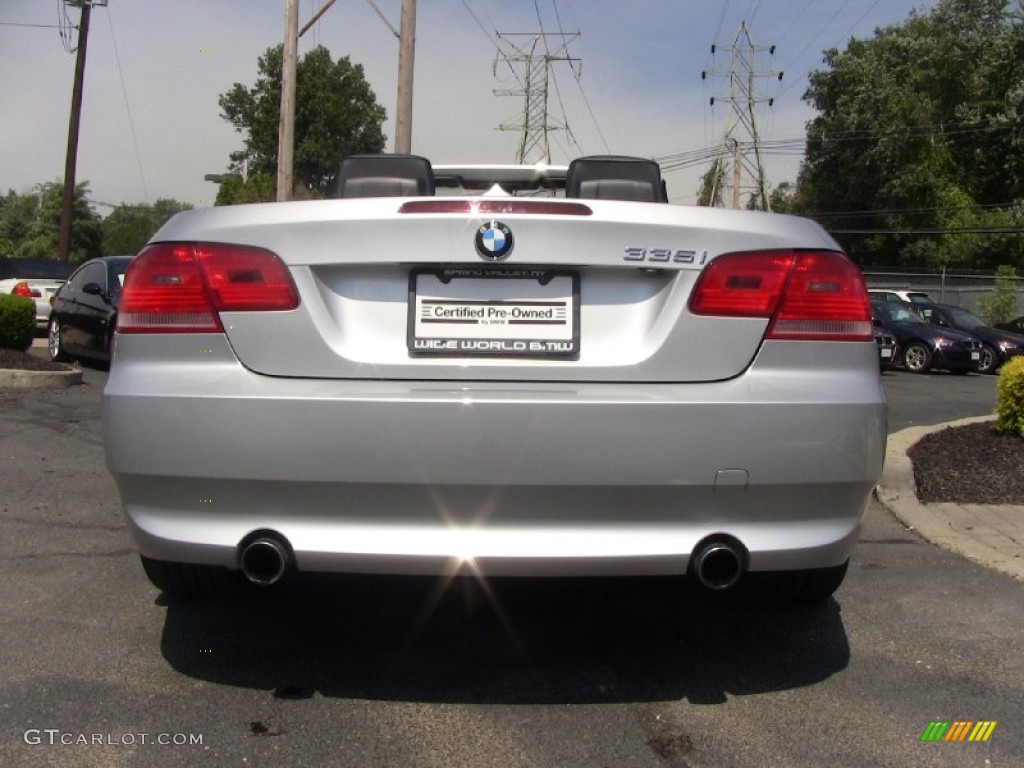 2009 3 Series 335i Convertible - Titanium Silver Metallic / Black photo #5