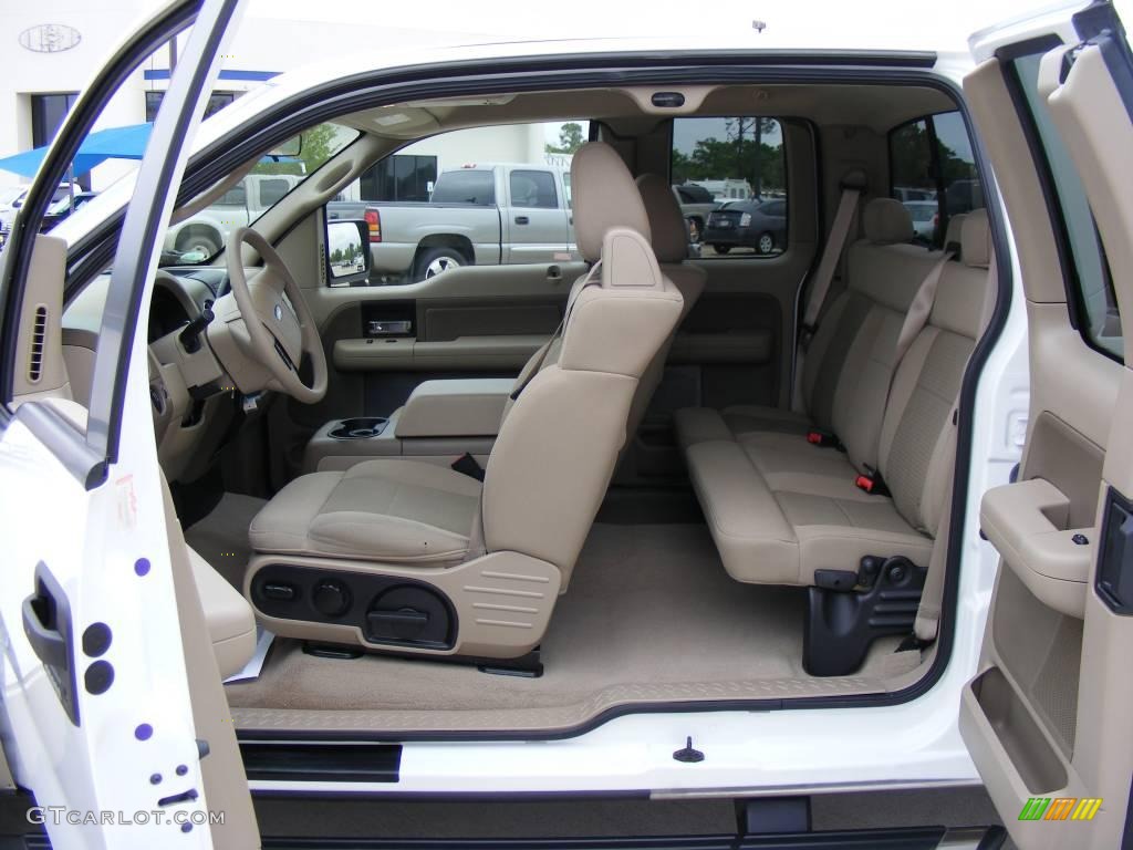 2006 F150 XLT SuperCab - Oxford White / Tan photo #41