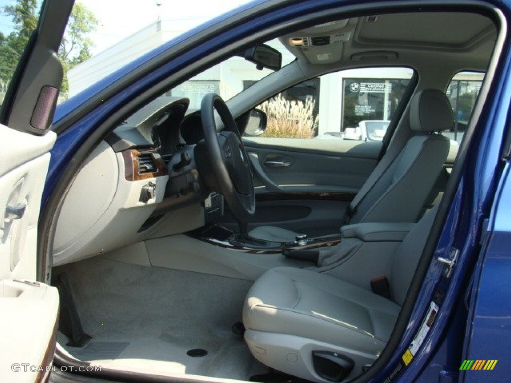 2009 3 Series 328xi Sedan - Montego Blue Metallic / Grey photo #7